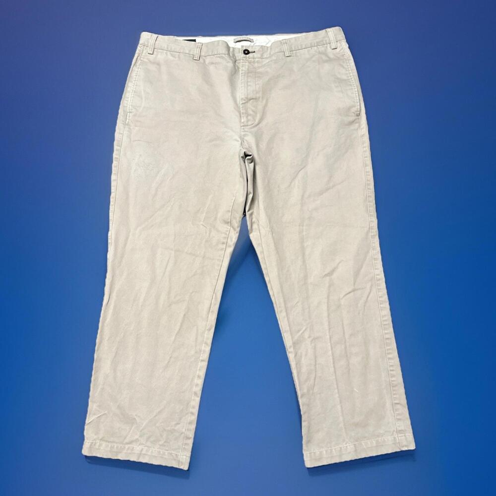 Orvis Pants Mens 41x28.5 Beige Khaki Five Pocket Straight Outdoor‎ Heavy Canvas